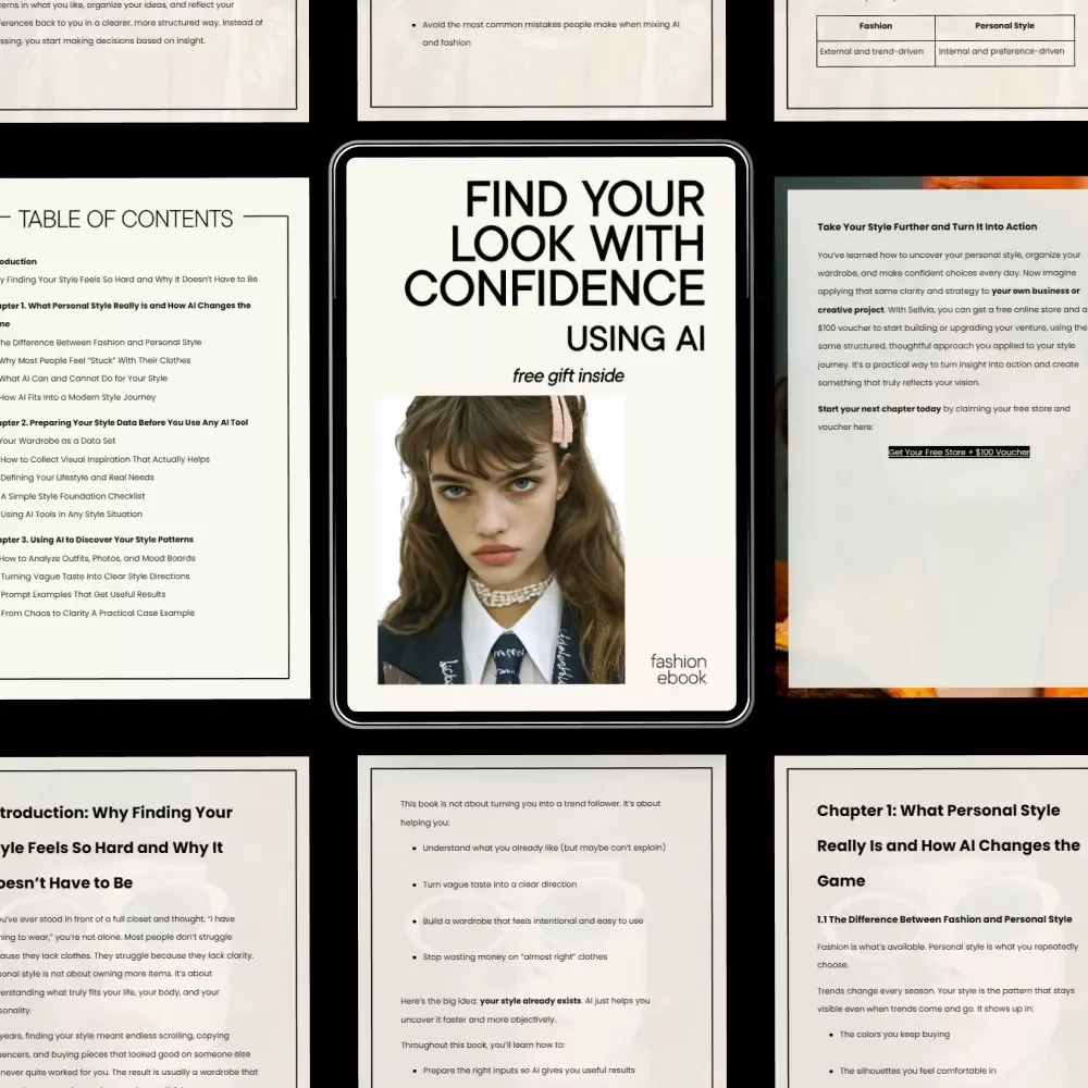 Find Your Look with Confidence Using AI – A Practical eBook Guide to ai to find your personal style, Build a Cohesive Wardrobe & Dress with Ease