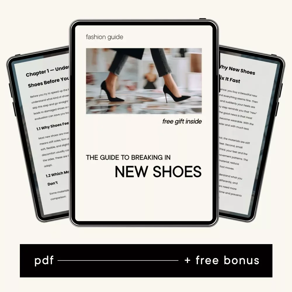 The Guide to Breaking In New Shoes — Digital Download eBook, Step-by-Step Checklist for Comfort, Tips to Prevent Blisters & Pain