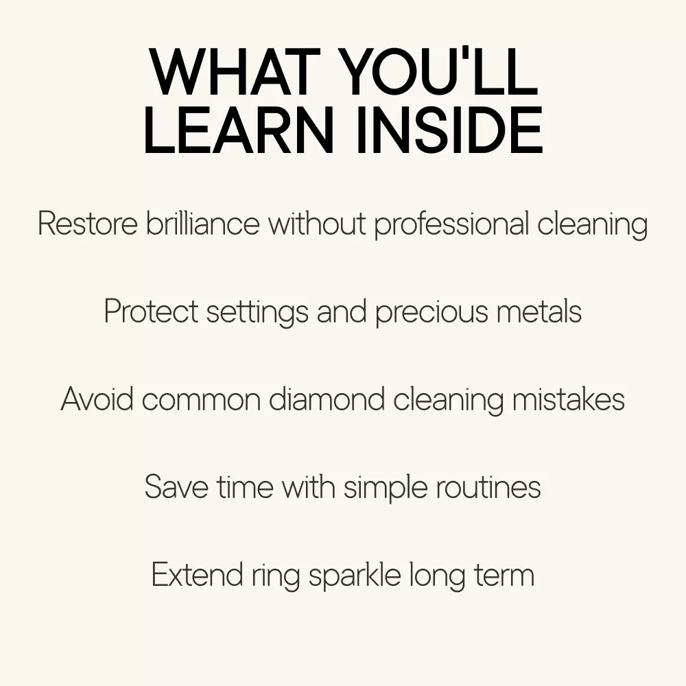 A Clear Sparkle Starts at Home – Practical Guide on how to clean your diamond ring at home for Lasting Shine & Everyday Brilliance