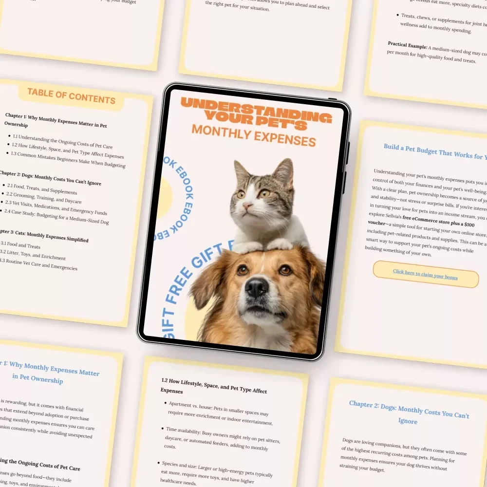 Understanding Your Pet’s Monthly Expenses | Practical Ebook on pet ownership monthly expenses for Dogs, Cats & More