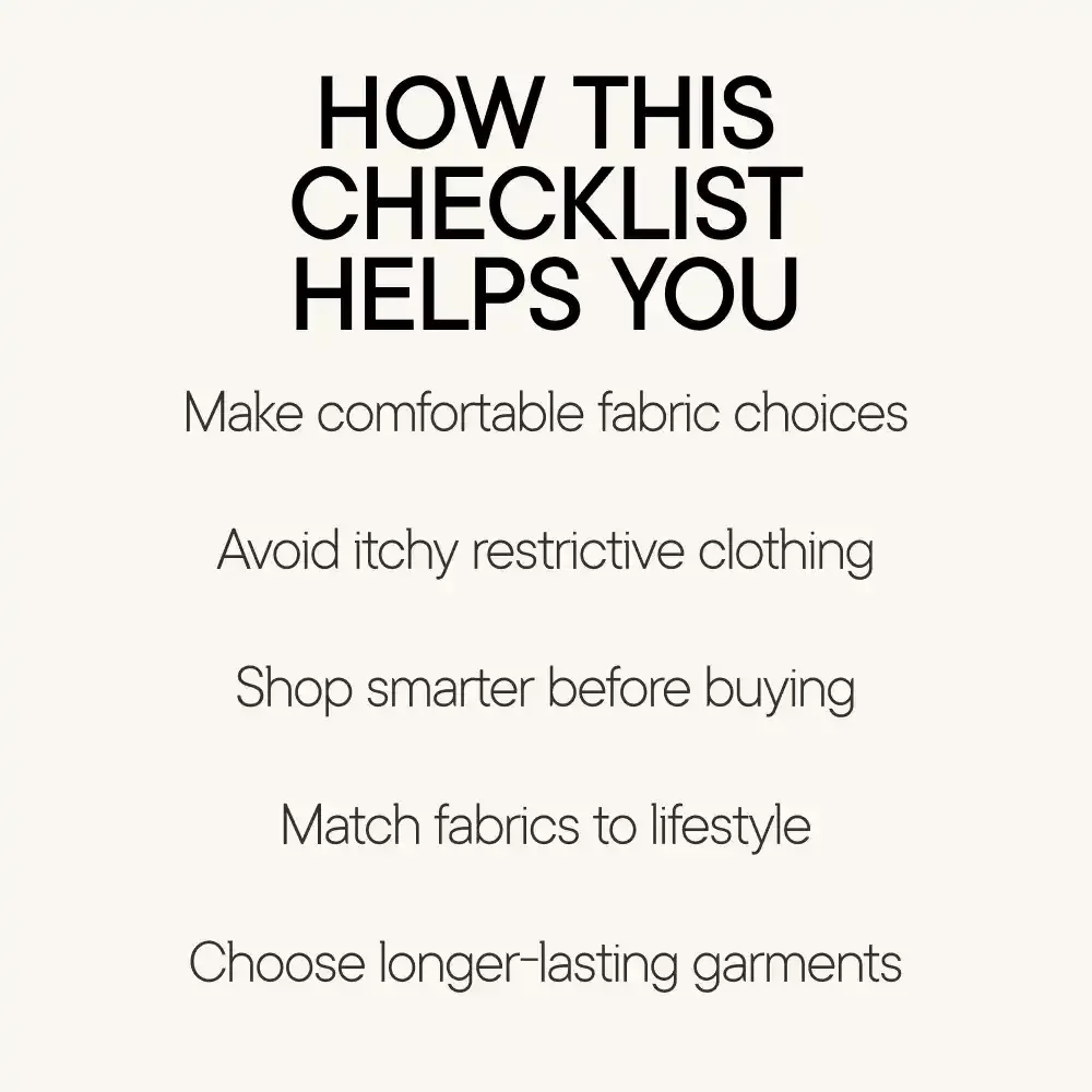The Ultimate Checklist for Choosing Comfortable, Stretchy Fabrics | Easy Guide to Stretchy Fabrics for Comfort, Everyday Wear & Smart Shopping