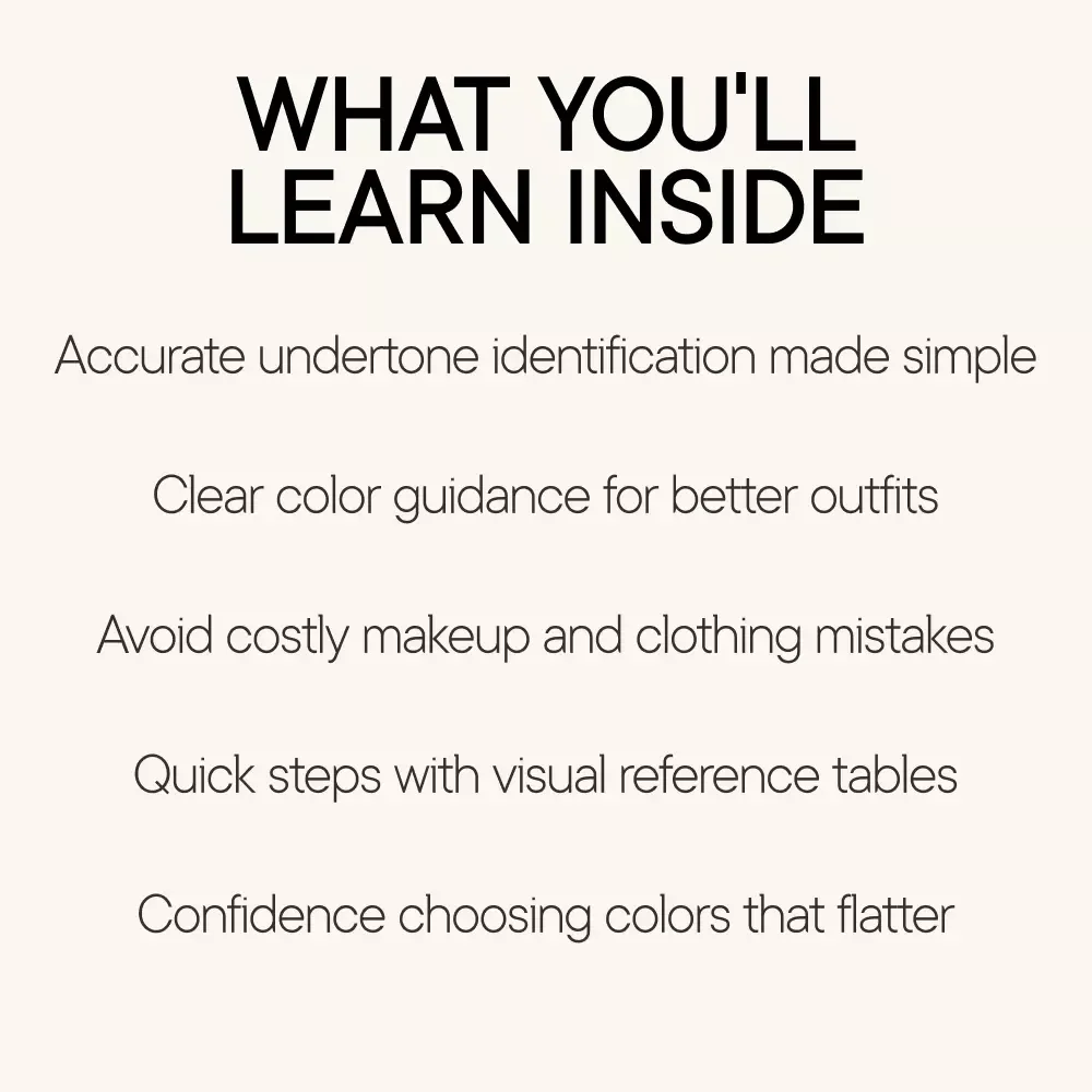 Your True Colors With the Simple Vein Test | Easy Vein Test for Skin Undertones Warm or Cool | Digital Style & Color Guide