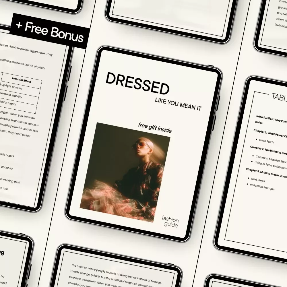 Dressed Like You Mean It: Power Dressing Guide for Confidence, Personal Style & Everyday Authority | Digital eBook Download