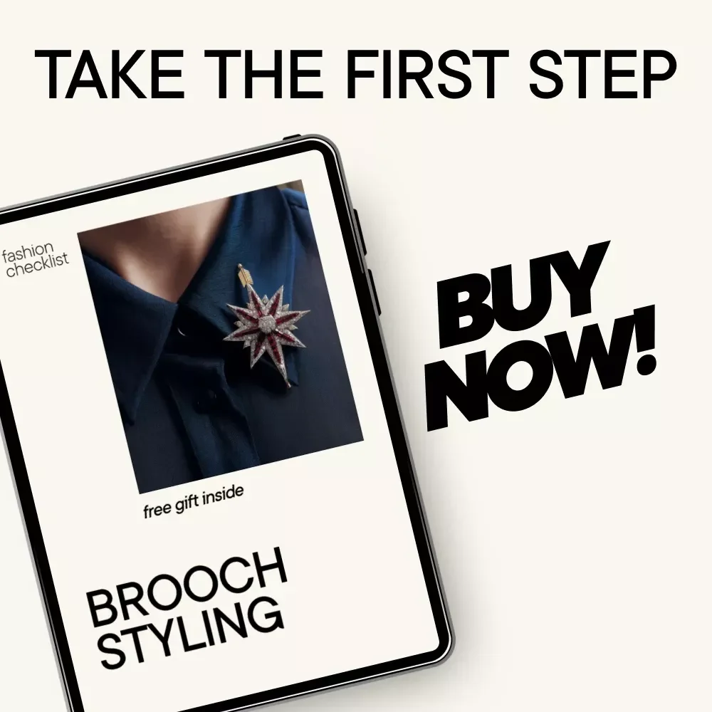 Brooch Styling Checklist – Easy Brooch Placement Guide, Damage-Free Pinning Tips, Outfit Styling Planner, Digital Download for Everyday & Occasion Looks