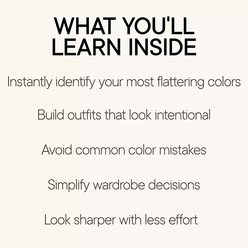 Color Analysis for Men | Digital Style Guide, Men’s Color Palette Workbook, Personal Color Analysis eBook, Wardrobe & Outfit Color Guide