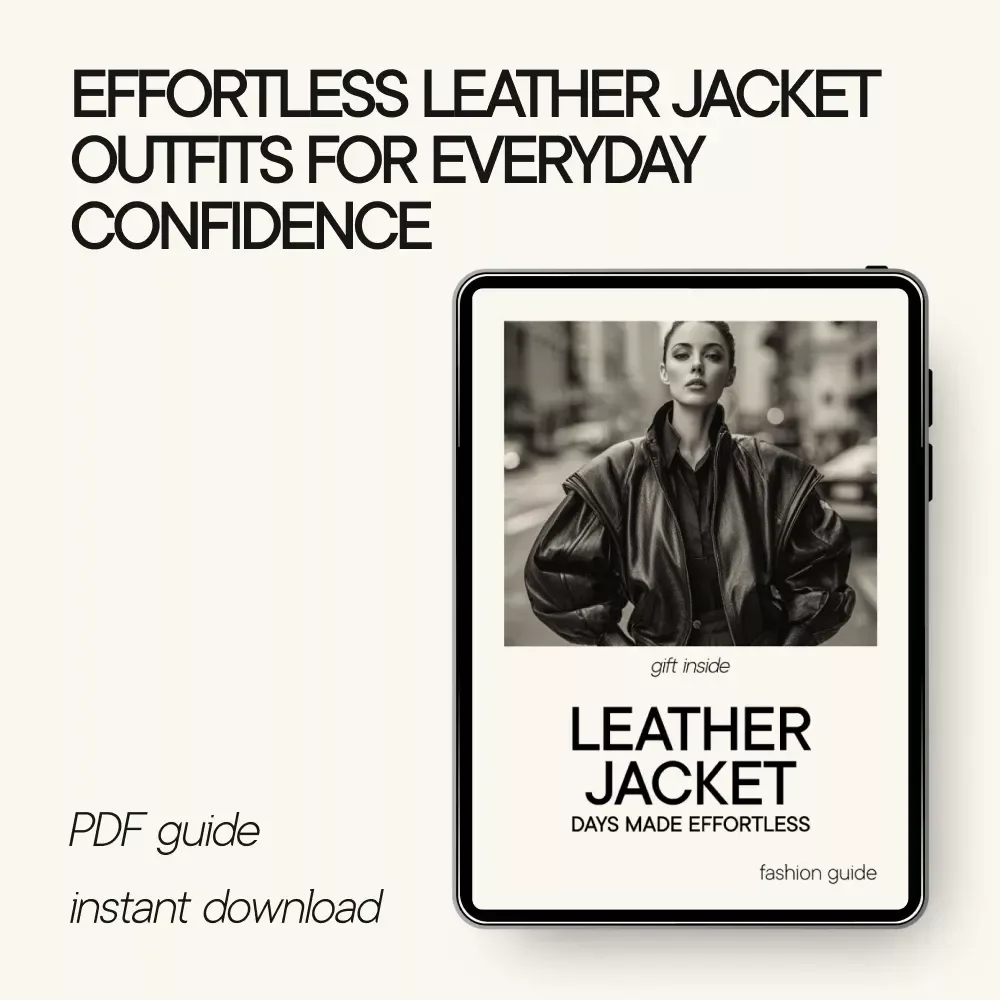 Leather Jacket Days Made Effortless – Timeless Leather Jacket Style Guide, Everyday Outfit Ideas & Smart Wardrobe Planning Digital Download