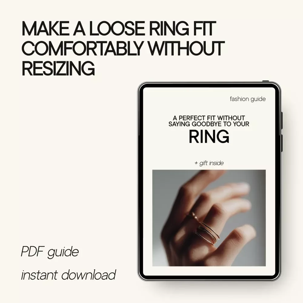 A Perfect Fit Without Saying Goodbye to Your Ring – Ring Too Big Fix Guide, Ring Fit Solutions eBook, At-Home Ring Sizing Help, Jewelry Care Digital Download