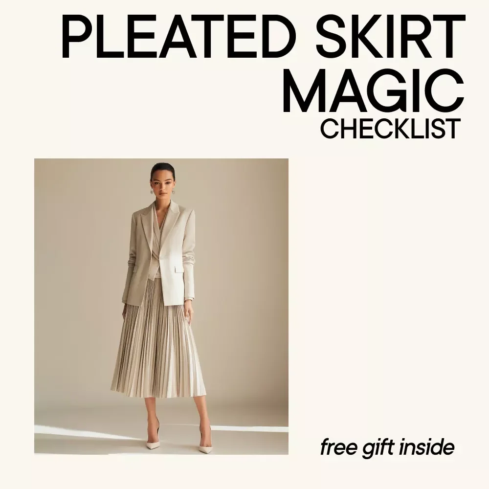 Pleated Skirt Magic – Ultimate Pleated Skirt Styling Guide, Outfit Formulas & AI Outfit Planning Digital Download