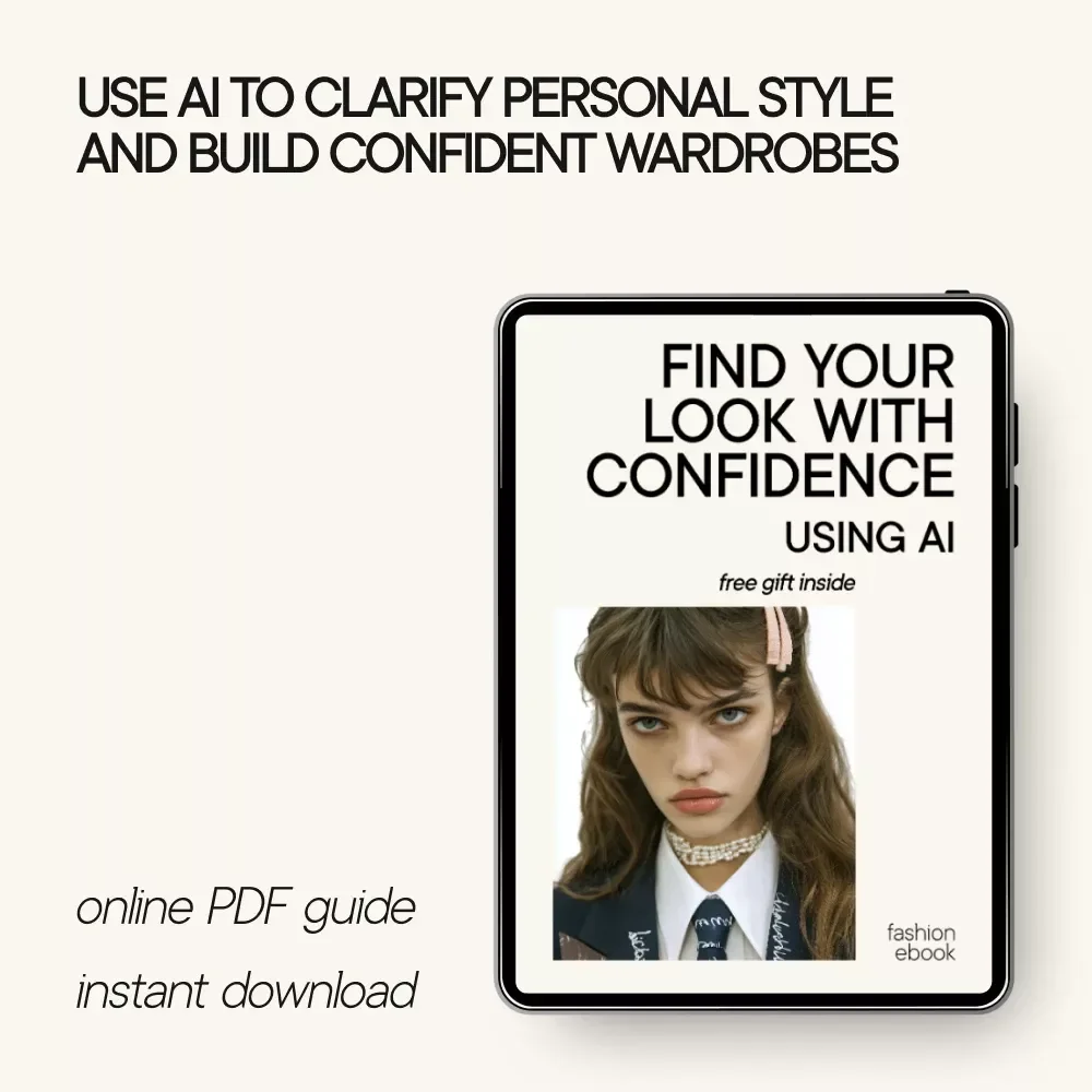 Find Your Look with Confidence Using AI – A Practical eBook Guide to ai to find your personal style, Build a Cohesive Wardrobe & Dress with Ease