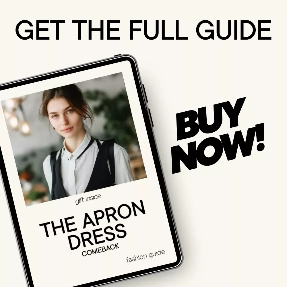 The Apron Dress Comeback | Apron Dress Styling Guide, Capsule Wardrobe eBook, Everyday Outfit Formula, Seasonal Layering & AI Tools