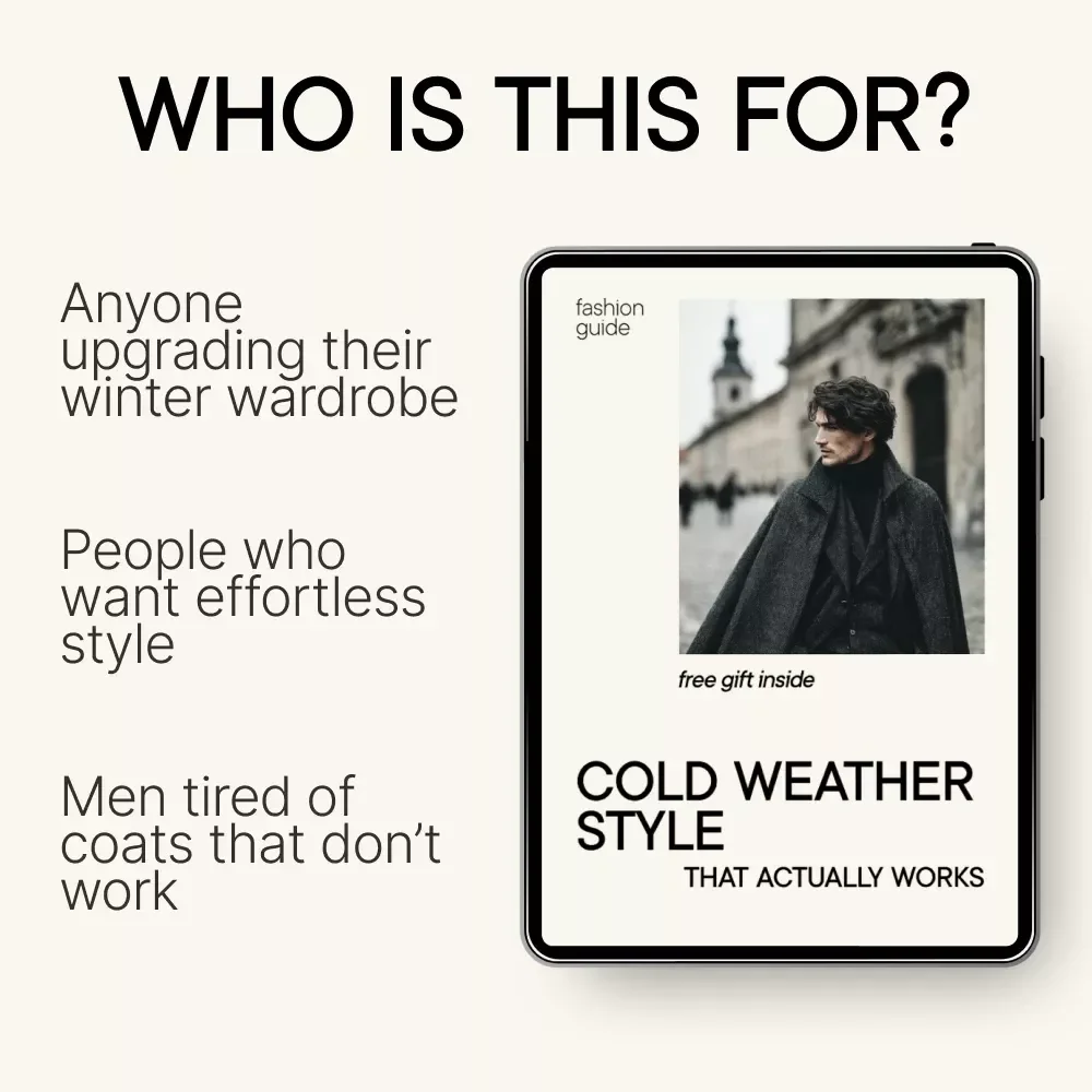 Cold Weather Style That Actually Works – Men’s Winter Coat Style Guide, Smart Cold Weather Dressing eBook, Modern Winter Wardrobe Checklist