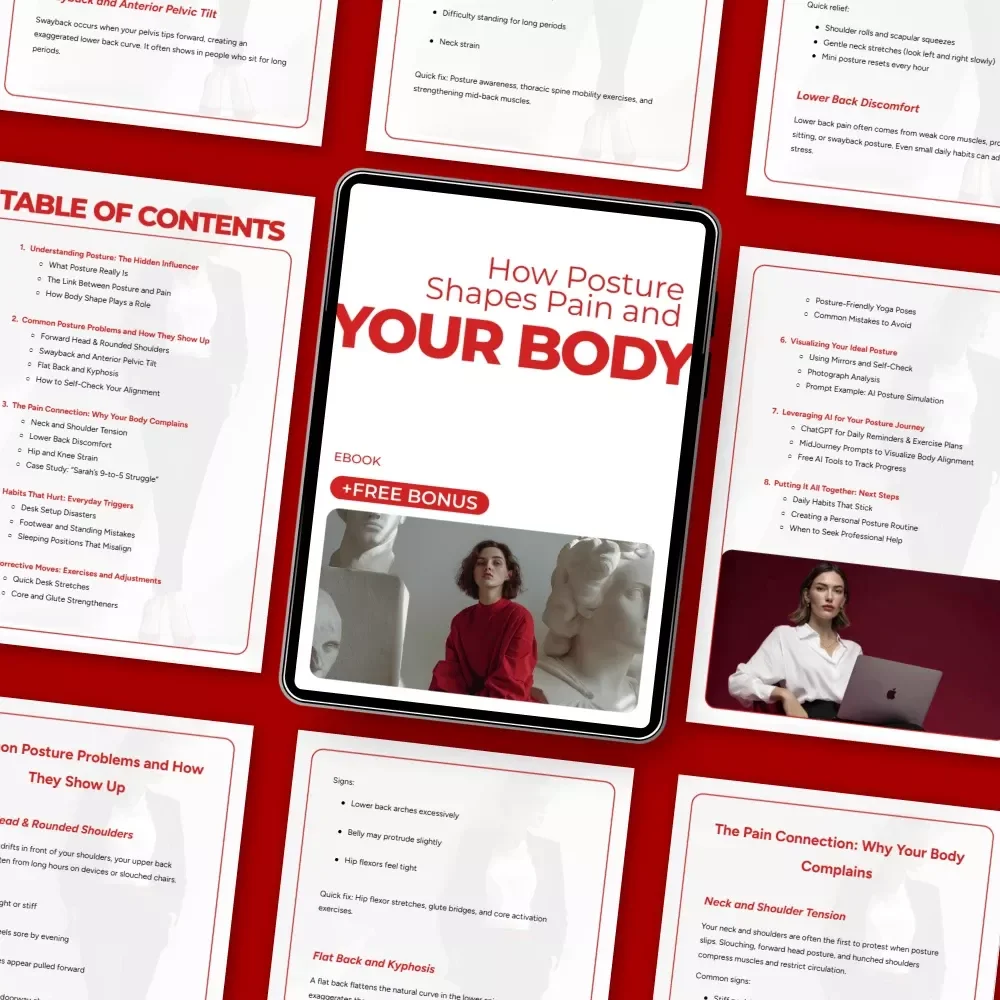 How Posture Shapes Pain and Your Body – Practical Ebook Guide on posture pain and body shape, Alignment, Everyday Habits & Simple Corrections