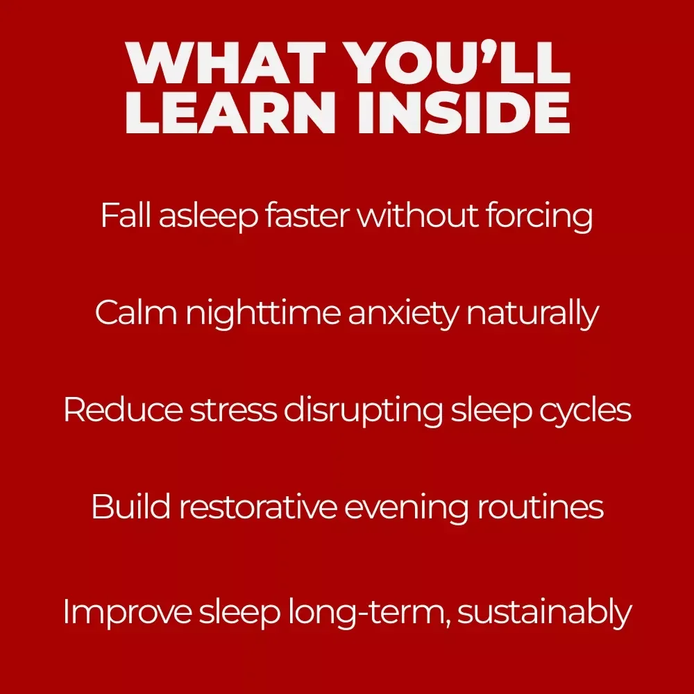 Unlock Deep Sleep and Lasting Calm | Stress Relief Sleep Guide, Digital eBook for Anxiety, Nighttime Relaxation & Restorative Sleep