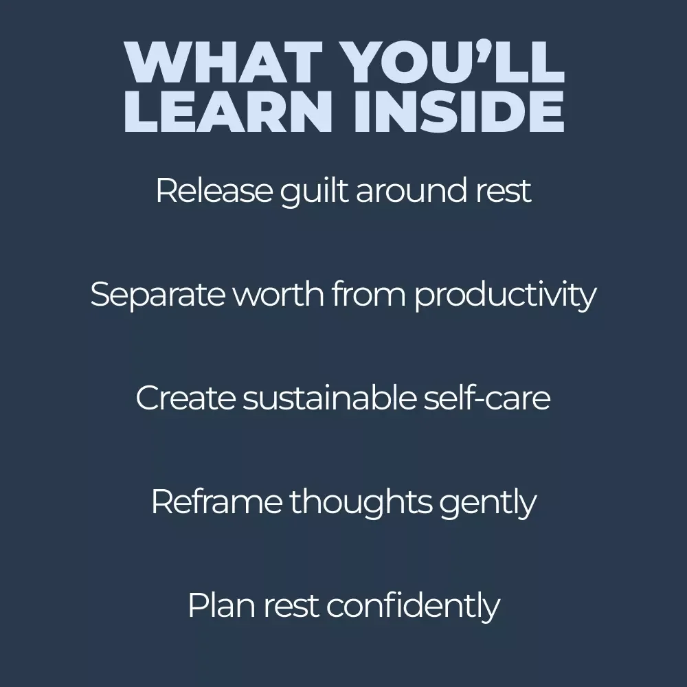 Releasing Self-Care Guilt – A Practical Ebook for Shifting Your Self Care Guilt Mindset and Rest Without Shame