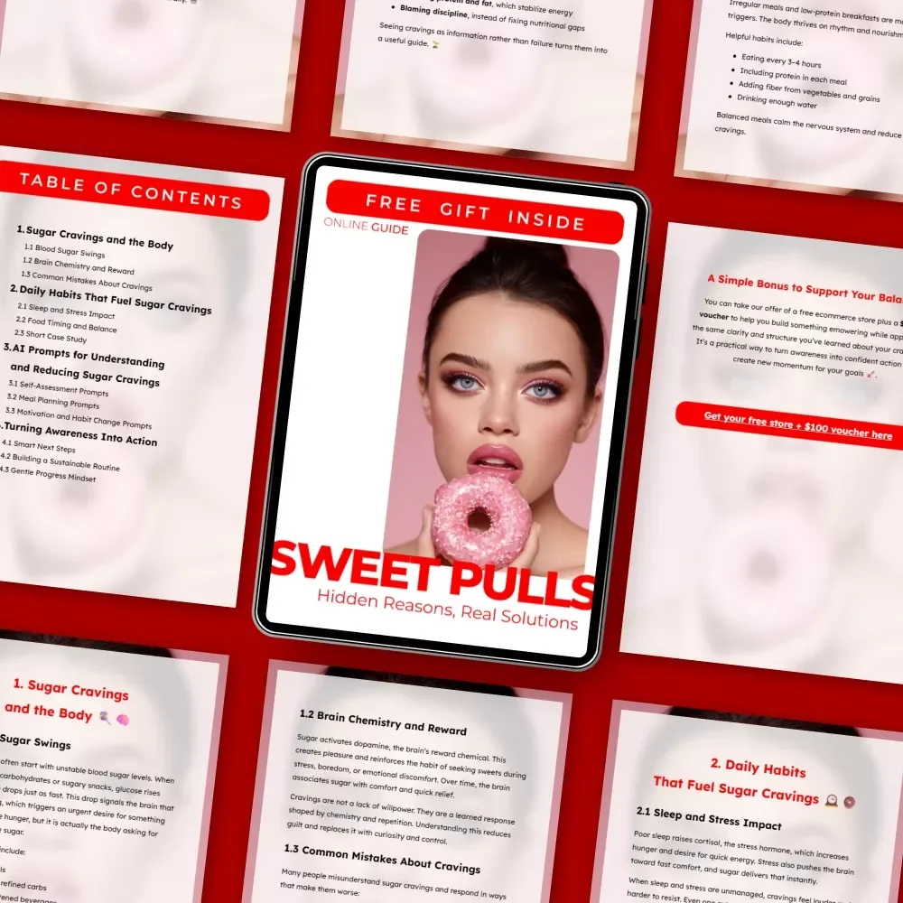 Sweet Pulls, Hidden Reasons, Real Solutions – A Practical Guide to Sugar Cravings Causes, Habits & Sustainable Change
