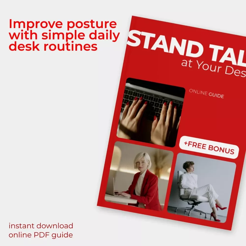 Stand Tall at Your Desk – Posture Routine for Desk Workers | Digital Guide for Better Alignment, Ergonomic Workspace & Daily Desk Stretches