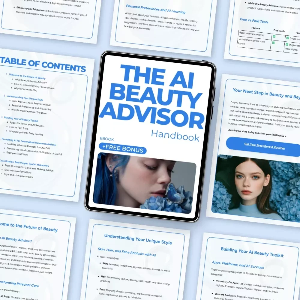 The AI Beauty Advisor Handbook: Your Ultimate Guide to AI Beauty Advisor Tools, Personalized Skincare, Makeup, and Hair Recommendations eBook