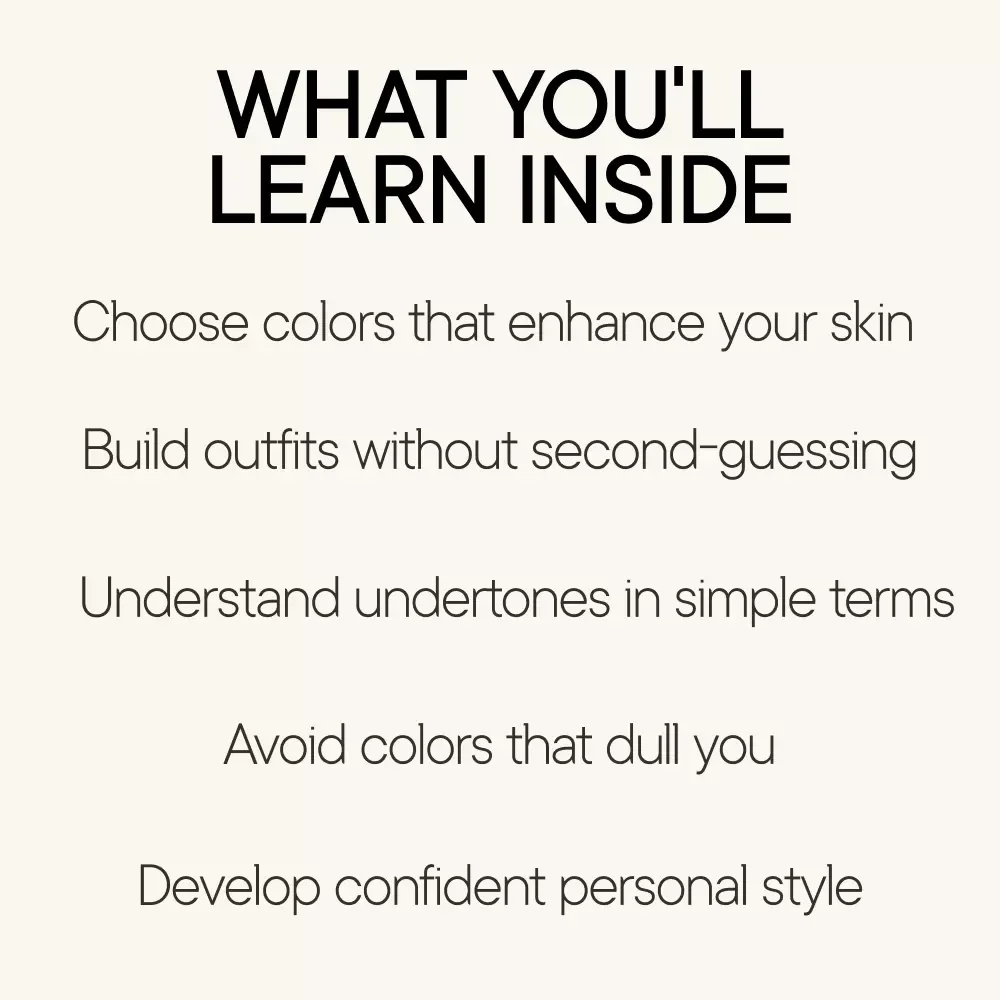 Color That Loves You Back – Digital Color Guide for Brown Skin, Undertones, Seasonal Dressing, Personal Style Confidence, eBook Download