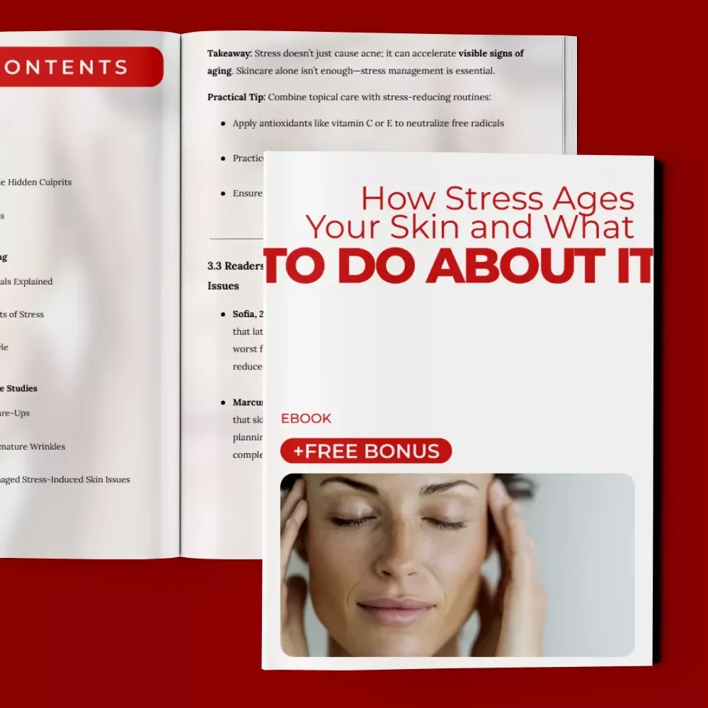 How Stress Ages Your Skin and What to Do About It | Stress–Skin Science eBook, Stress and Skin Aging Link Guide, Anti-Aging Self-Care Digital Download