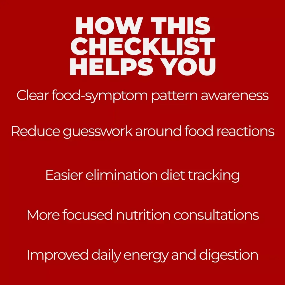 Your Ingredient Sensitivity Buildup Checklist | Food Sensitivity Tracker, Elimination Diet Log, Symptom Tracking Guide, Printable Wellness Checklist, Digital Download
