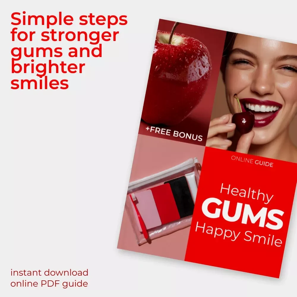 Healthy Gums, Happy Smile – Gum Health 101 Digital Guide, Daily Care Made Simple eBook, AI-Powered Oral Care Checklist for Strong Gums & Confident Smile