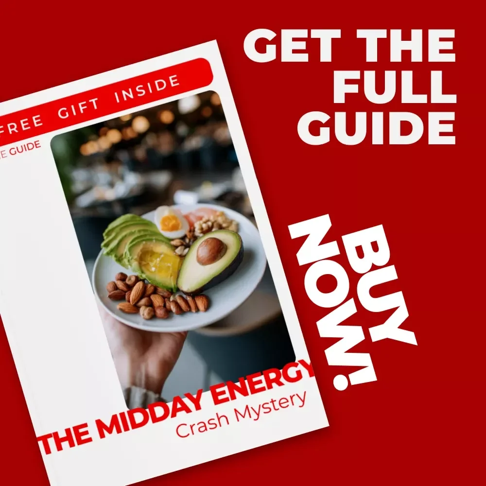 The Midday Energy Crash Mystery – Post-Meal Fatigue Guide, Digestion & Energy Balance eBook, Smart Eating Digital Download