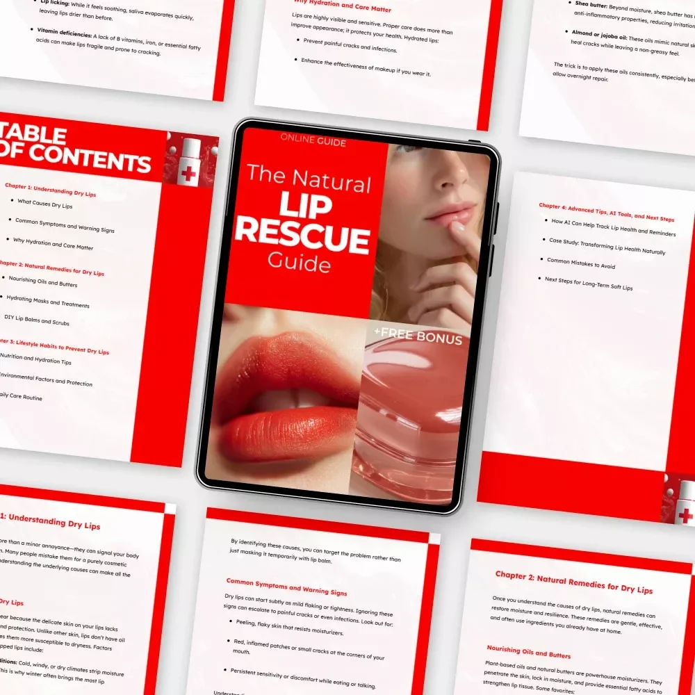 The Natural Lip Rescue Guide: Your Ultimate Natural Remedy for Dry Lips