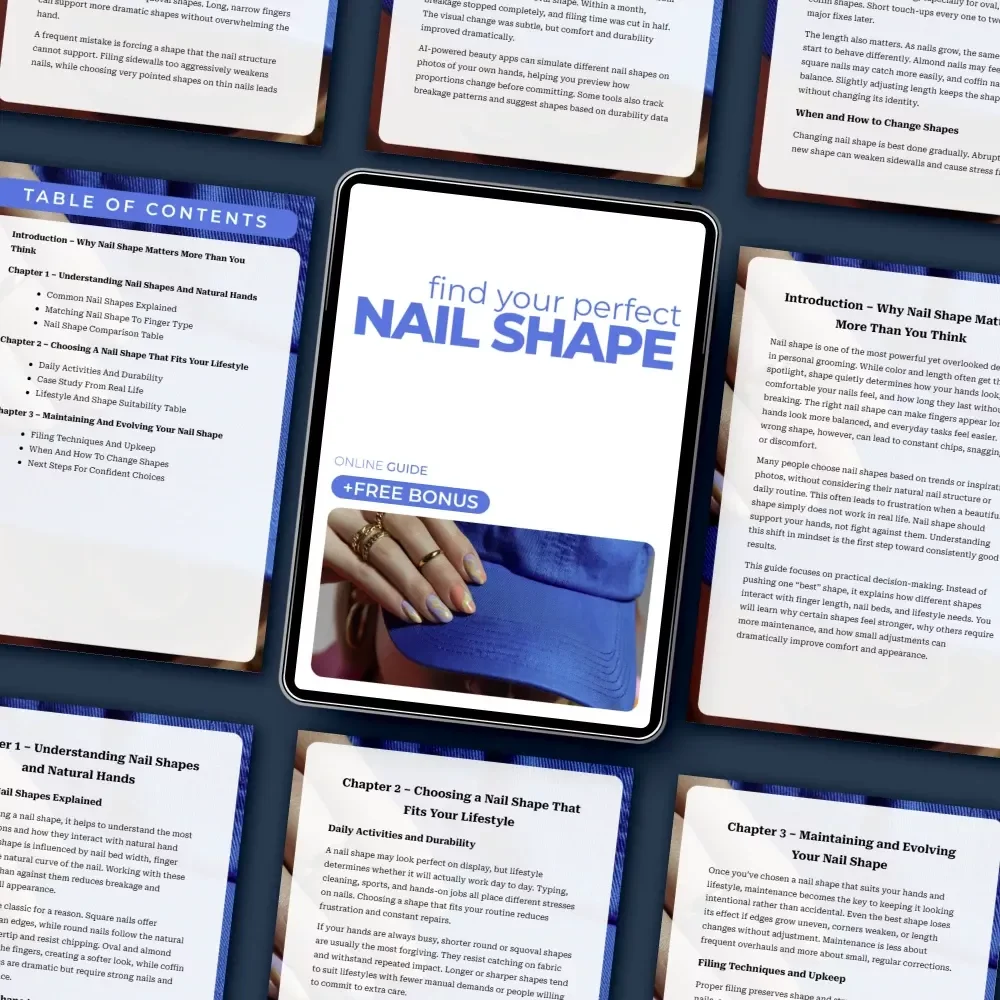 Find Your Perfect Nail Shape – Ultimate Nail Shape Guide for Flattering, Confident Hands | Digital Download