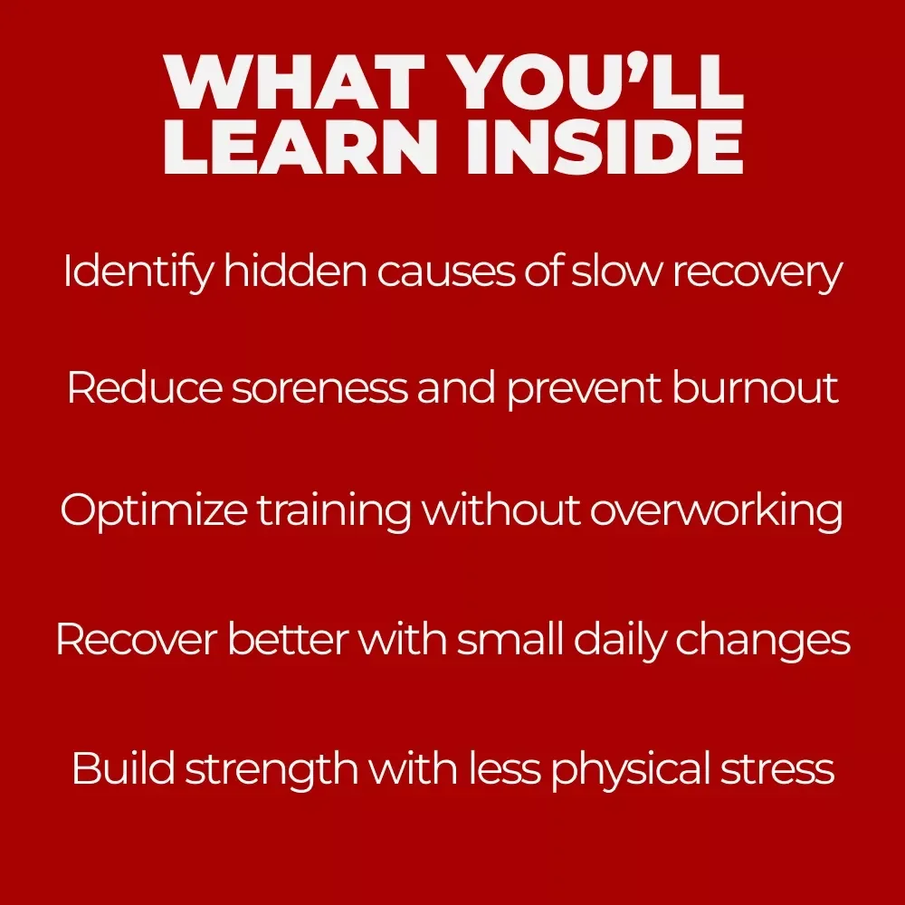 Slow Recovery, Stronger Comeback | Muscle Recovery Guide for Fitness, Training Load, Nervous System & Smarter Healing