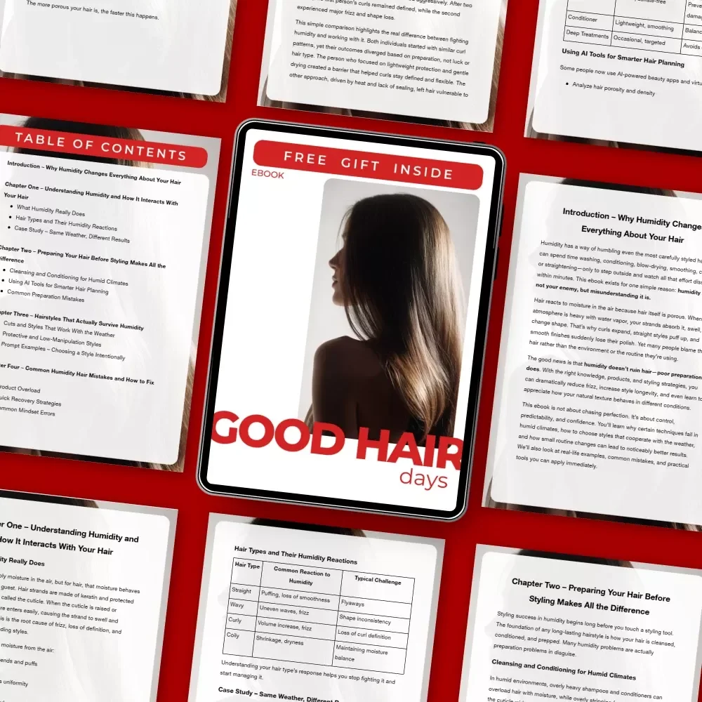 Good Hair Days – A Humidity-Proof Hair Survival eBook | Real Hair Styling Tips for Humidity, Frizz Control & Consistent Results