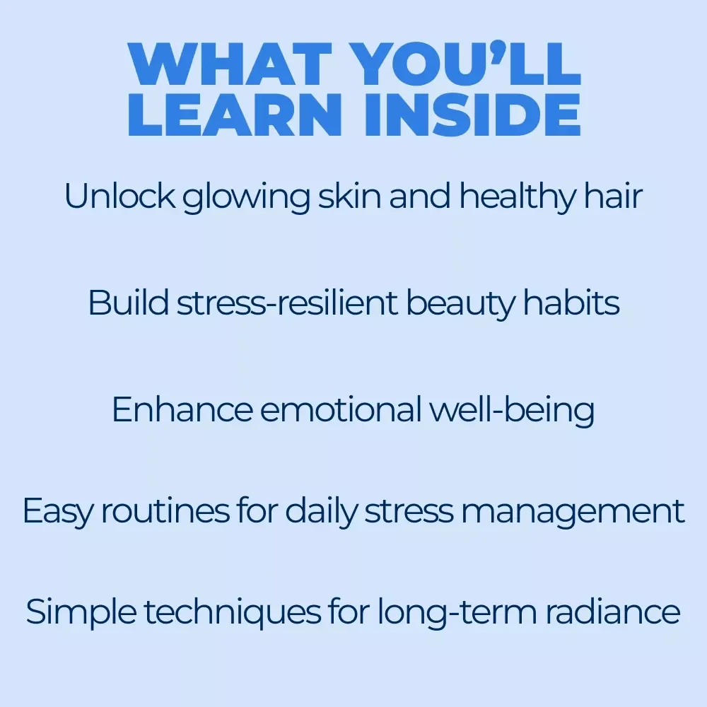 Inner Calm, Outer Radiance – Stress & Beauty Guide for Glowing Skin, Healthy Hair, and Stress-Resilient Daily Routines | Digital Download eBook