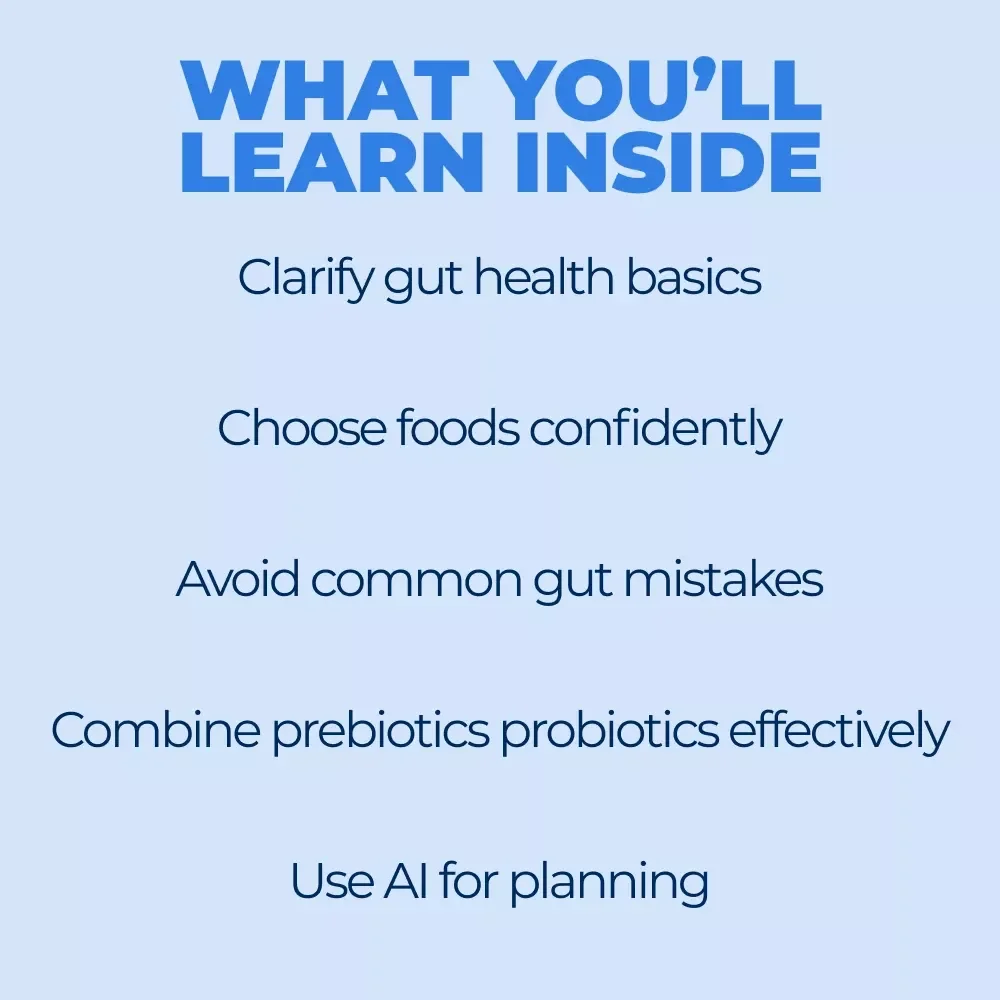 Prebiotics vs Probiotics Guide | Gut Health Explained Simply | Prebiotic vs Probiotic Benefits Digital Download