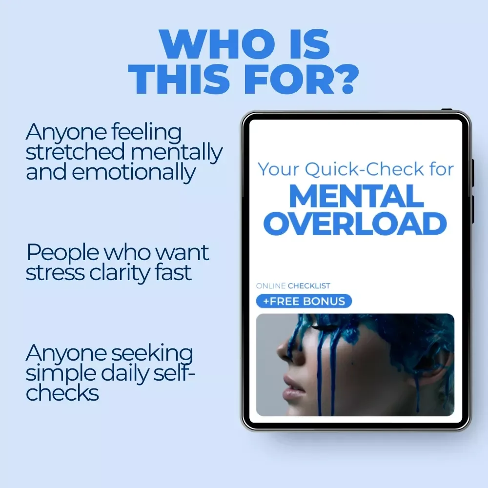 Your Quick-Check for Mental Overload – Printable Checklist to Spot mental stress signs & Regain Calm