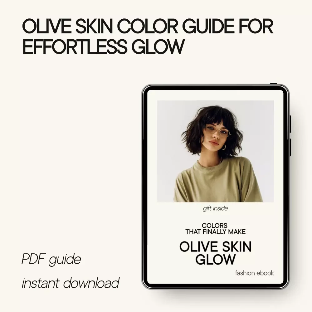 Colors That Finally Make Olive Skin Glow | Olive Skin Tone Color Guide eBook | Best Clothing Colors, Makeup & Wardrobe Palette Digital Download