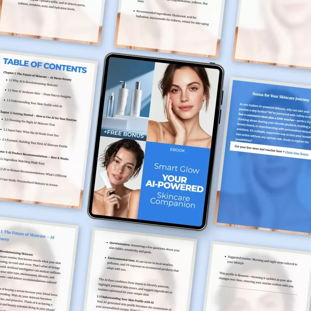 Smart Glow: Your AI-Powered Skincare Companion - Digital Guide to Personalized AI Skincare Product Recommendations