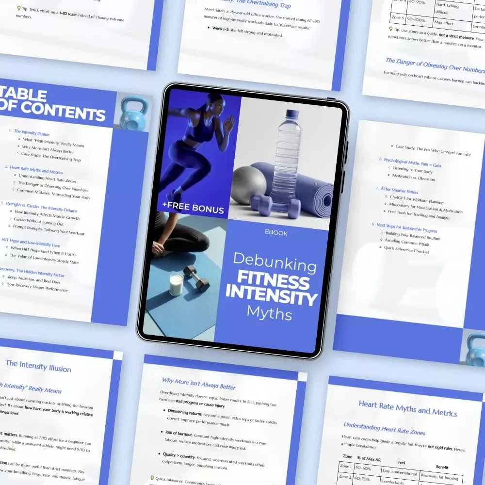 Debunking Fitness Intensity Myths – A Science-Backed Ebook Guide to Smarter Training, Recovery & Sustainable Results