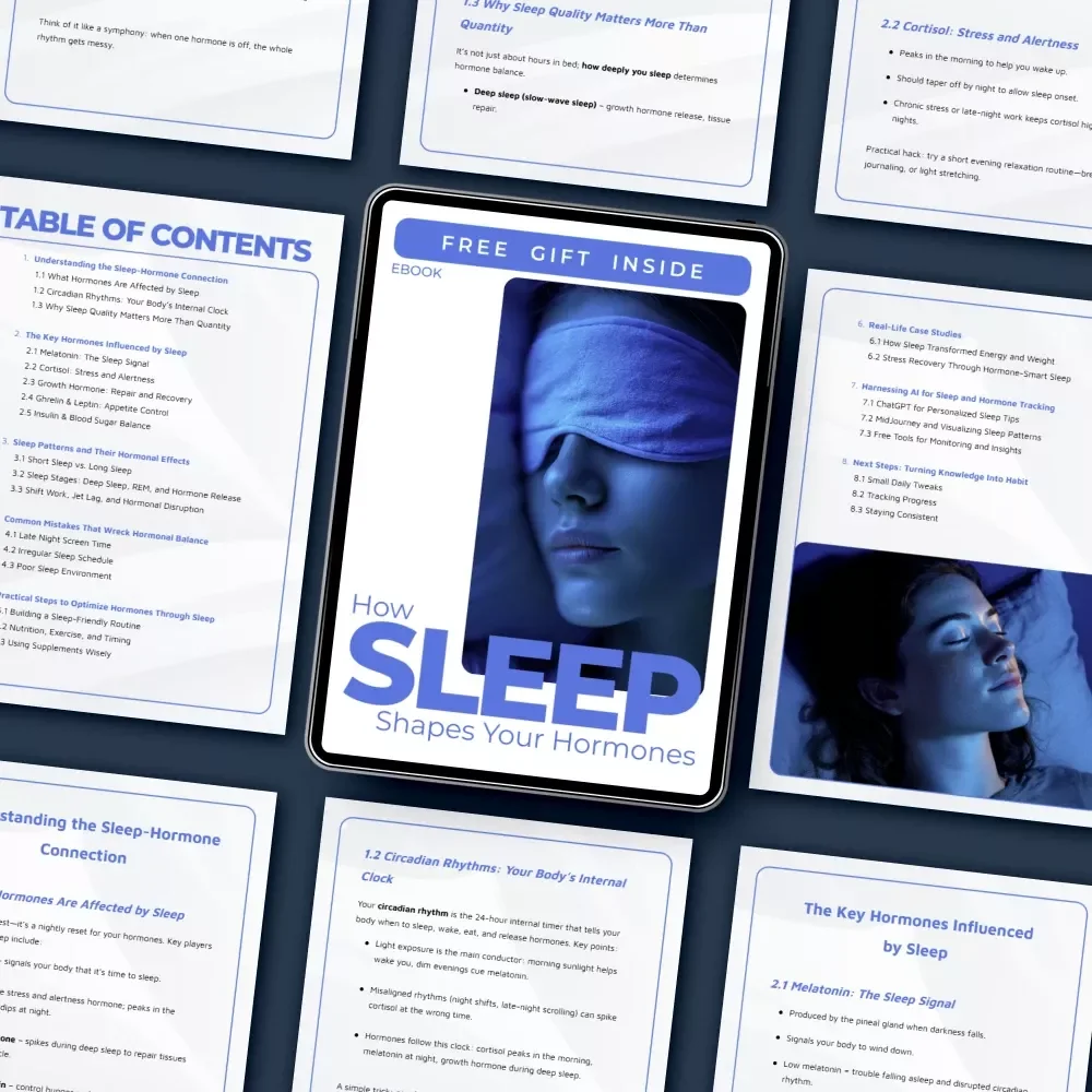 How Sleep Shapes Your Hormones – Science-Backed Ebook on Sleep and Hormone Control, Circadian Rhythm Health, Energy, Stress & Metabolic Balance