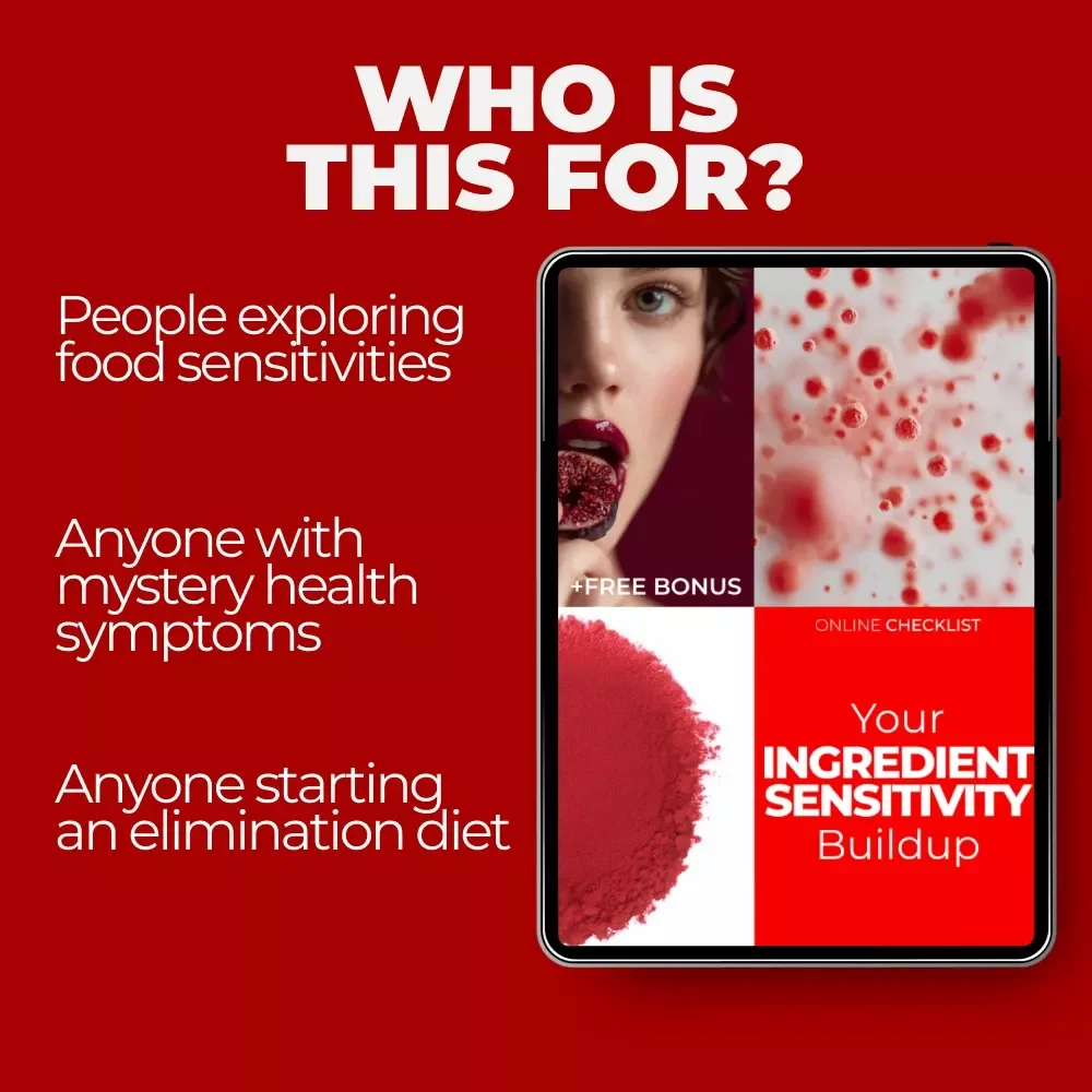 Your Ingredient Sensitivity Buildup Checklist | Food Sensitivity Tracker, Elimination Diet Log, Symptom Tracking Guide, Printable Wellness Checklist, Digital Download