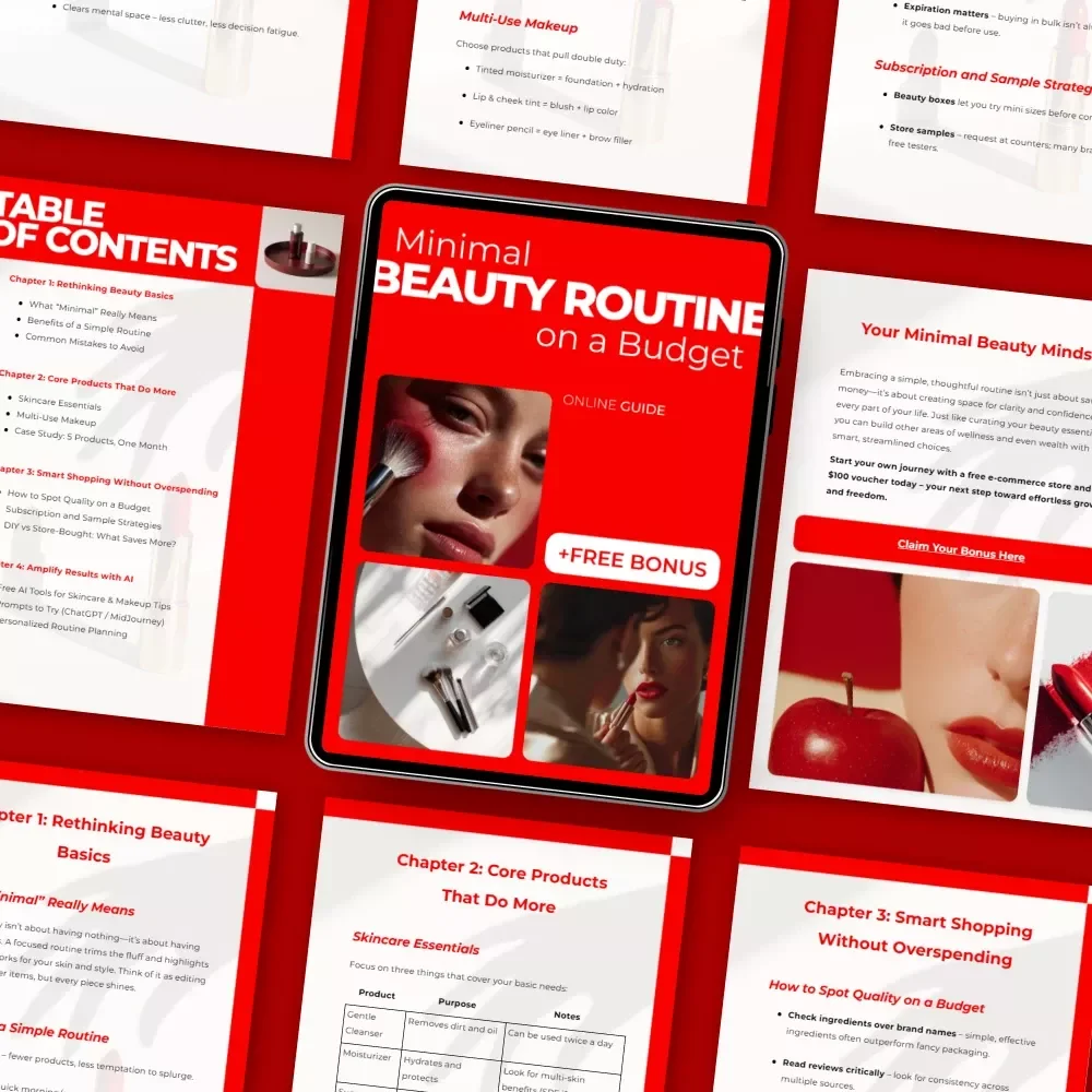 Minimal Beauty Routine on a Budget – Smart Beauty Guide for a Simple, Affordable Glow | Minimal Beauty Routine Cost Breakdown & Easy Daily System