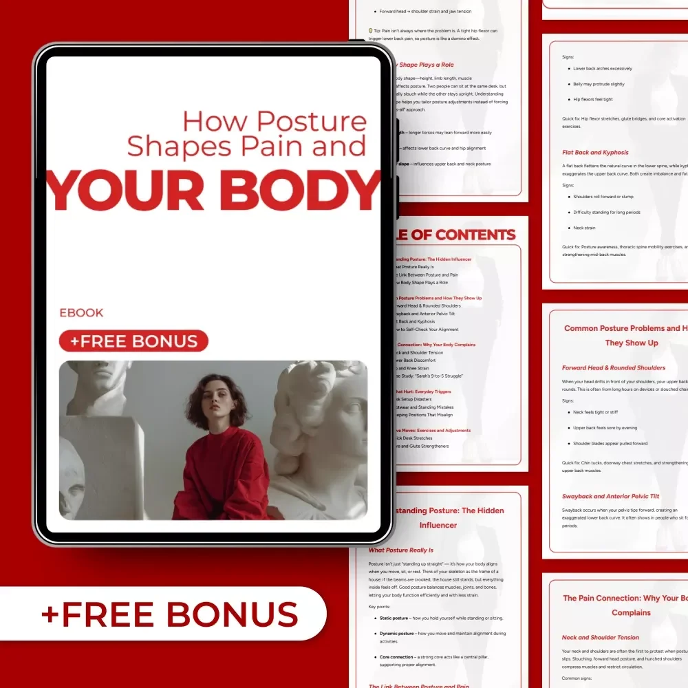 How Posture Shapes Pain and Your Body – Practical Ebook Guide on posture pain and body shape, Alignment, Everyday Habits & Simple Corrections