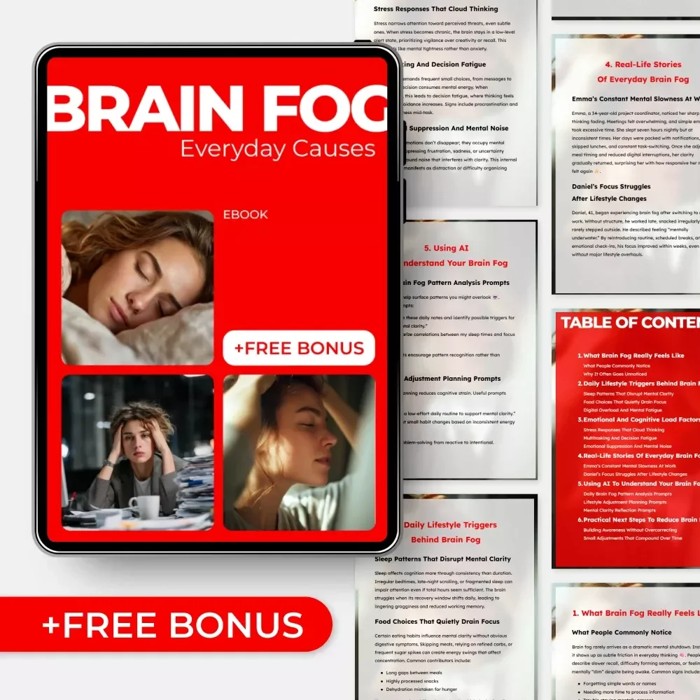 Brain Fog, Everyday Causes – Digital Guide to Mental Clarity, Focus, Lifestyle Triggers & Daily Awareness eBook
