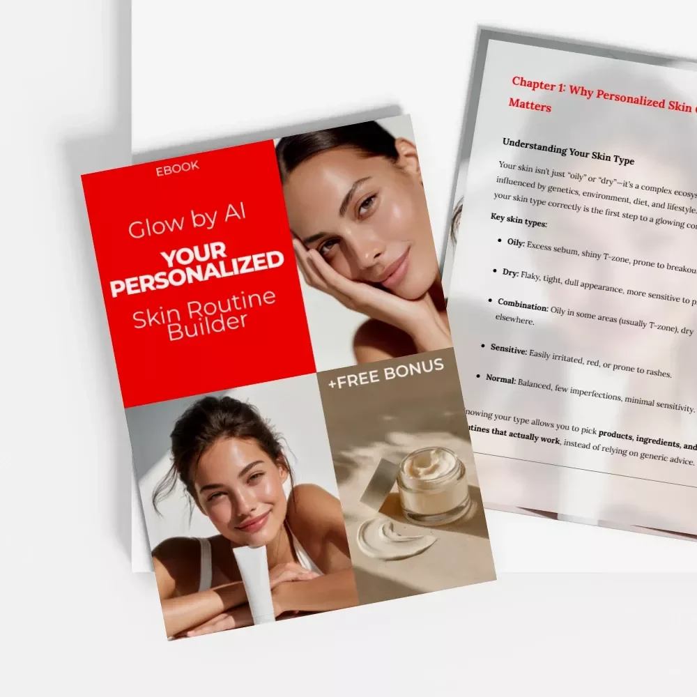 Glow by AI: Your Personalized Skin Routine Builder – Tailored Skin Care eBook with AI-Powered Routine Builder for Every Skin Type