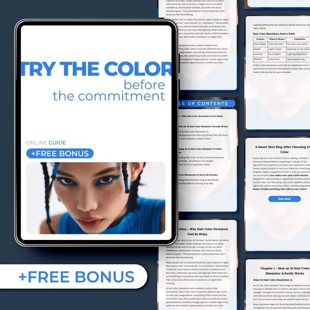 Try the Color Before the Commitment: AI Hair Color Simulator Guide for Perfect Hair Color Choices