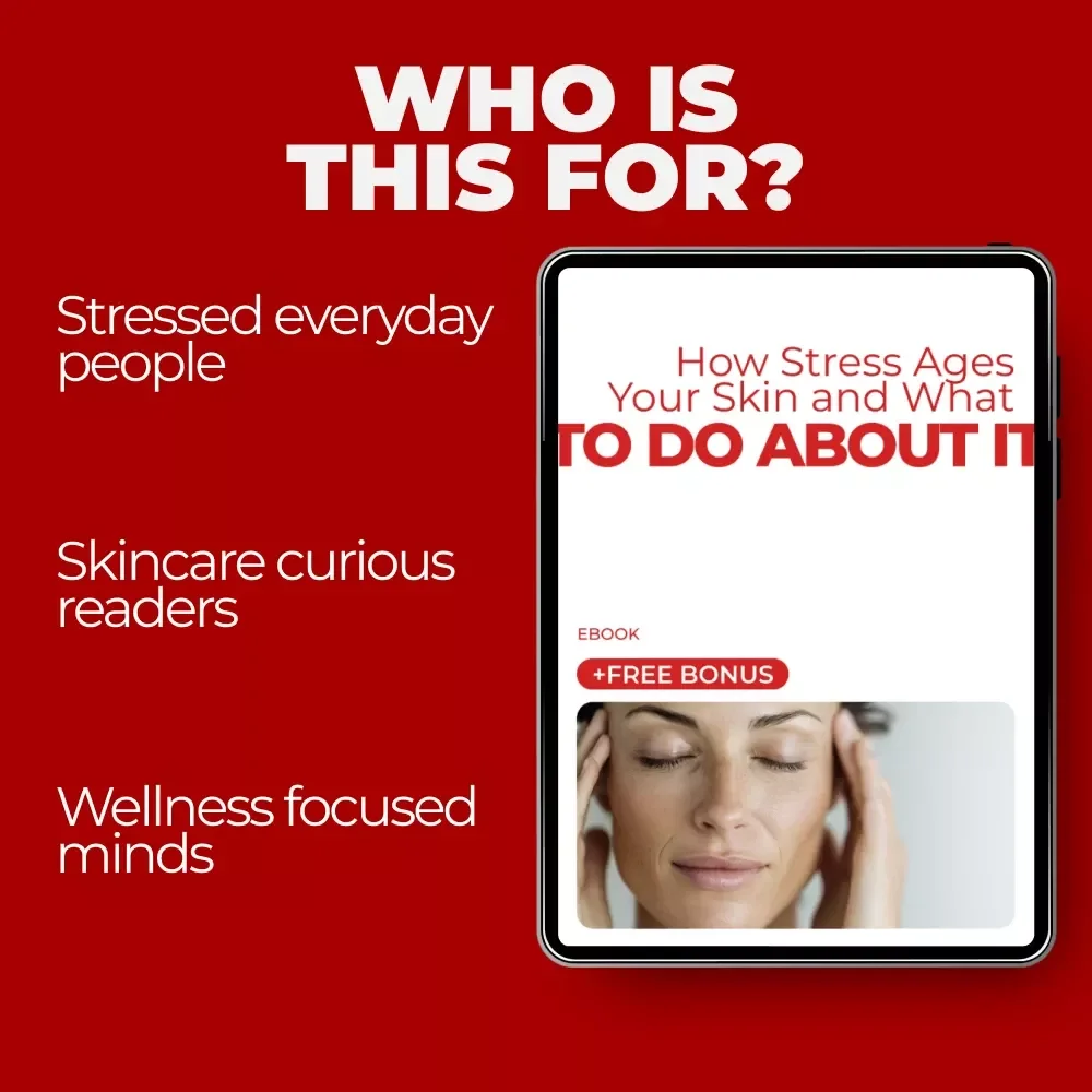 How Stress Ages Your Skin and What to Do About It | Stress–Skin Science eBook, Stress and Skin Aging Link Guide, Anti-Aging Self-Care Digital Download