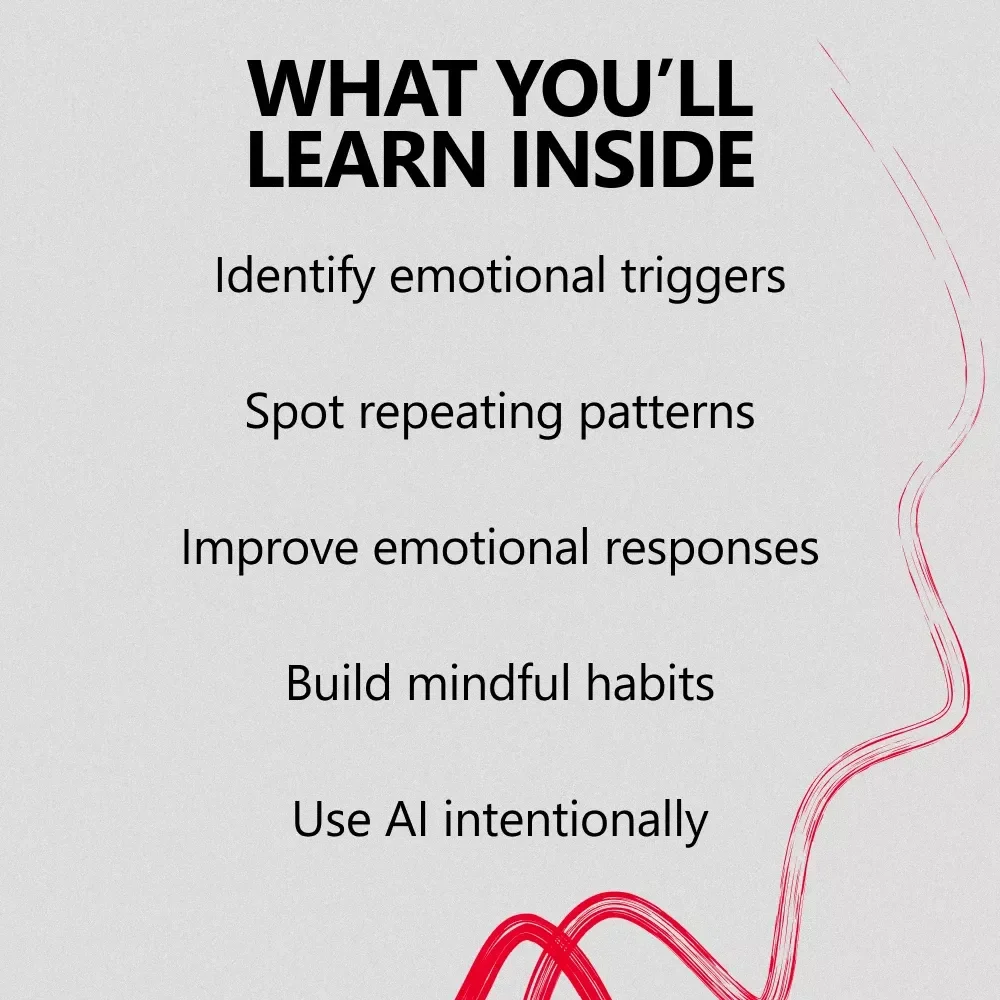 Mindful Machines for Emotional Awareness – AI Emotional Tracking eBook, Guide to Understanding Triggers, Responses & Patterns, Digital Download for Personal Growth