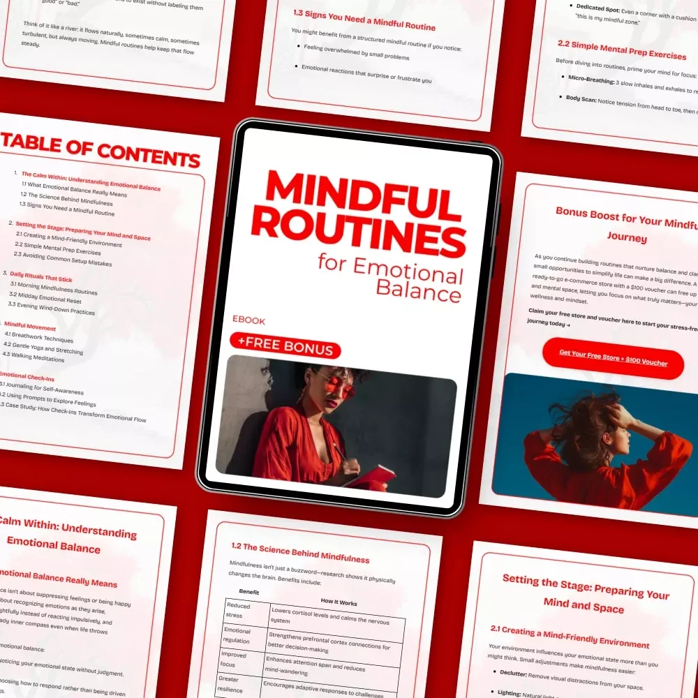 Mindful Routines for Emotional Balance – A Practical eBook Guide to Daily Calm, Emotional Clarity, and Sustainable Mindfulness Habits
