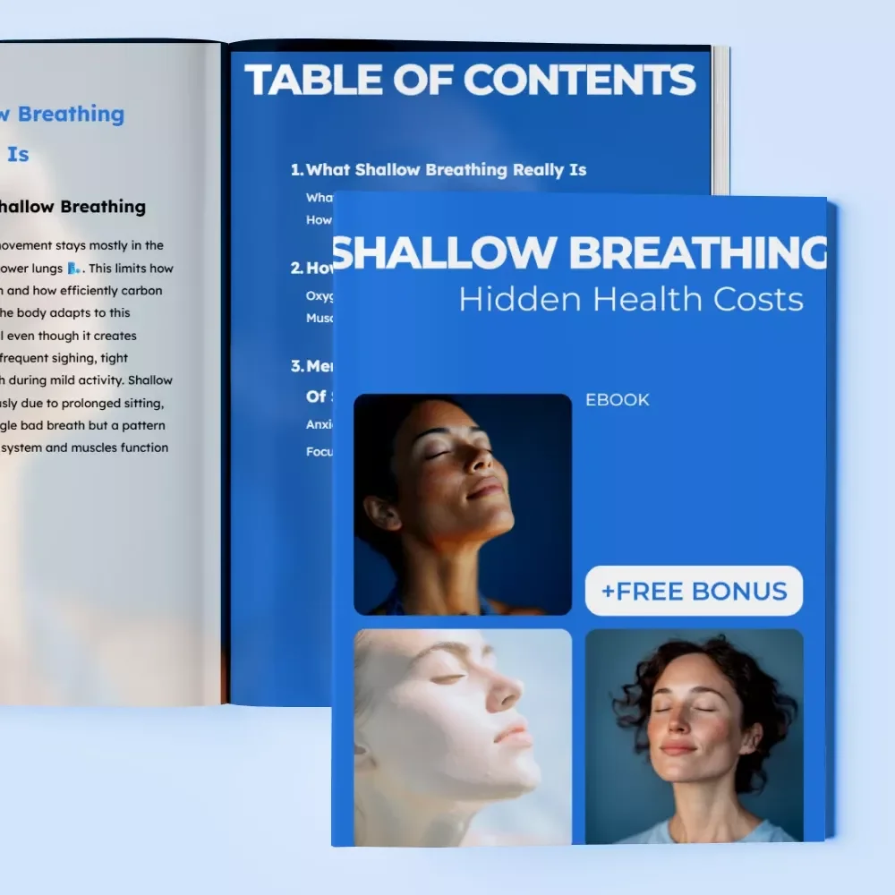 Shallow Breathing, Hidden Health Costs - Digital Guide on Breathing Awareness, Health, and Wellbeing