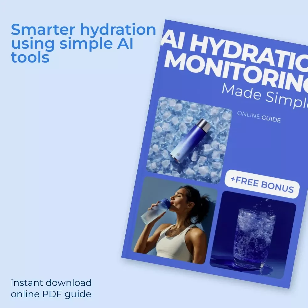 AI Hydration Monitoring Made Simple – Smart Wellness Guide with AI Hydration Monitoring Tips | Digital Download eBook
