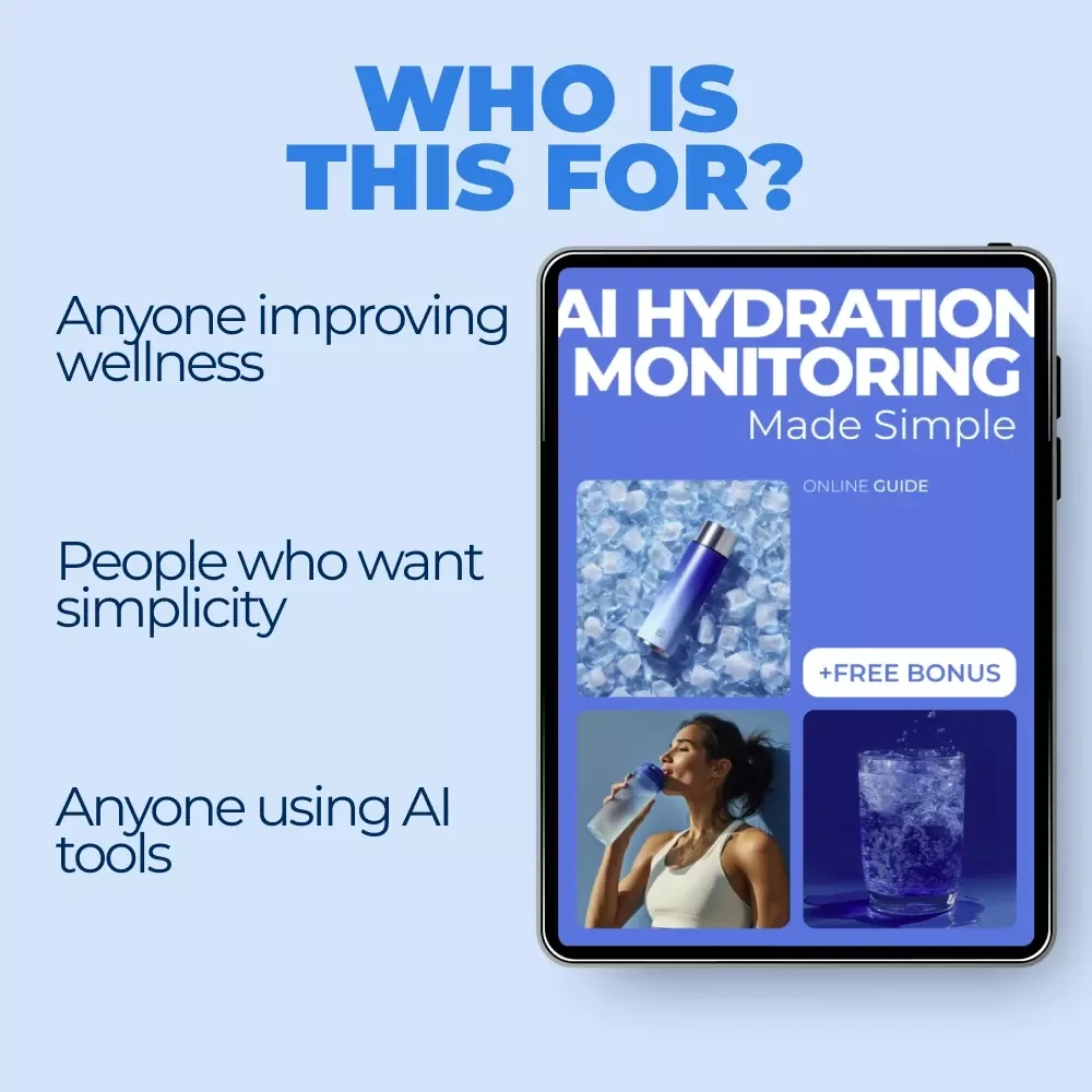 AI Hydration Monitoring Made Simple – Smart Wellness Guide with AI Hydration Monitoring Tips | Digital Download eBook
