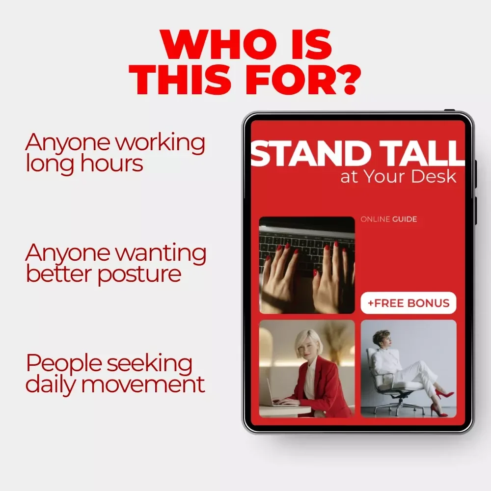 Stand Tall at Your Desk – Posture Routine for Desk Workers | Digital Guide for Better Alignment, Ergonomic Workspace & Daily Desk Stretches